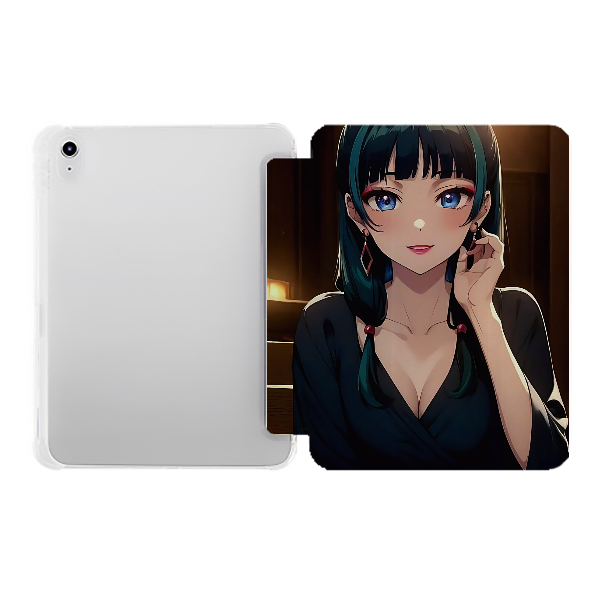 （画像用） 薬屋のひとりごと The Apothecary Diaries IPad ケース ペン収納付き 三つ折りスタンド PUレザー×シリコン 対応機種9.5/10.5/10.9インチ